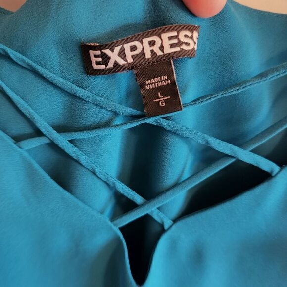 EXPRESS Teal Green Strappy Tank - Picture 3 of 4